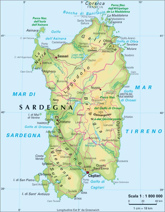 Superficie Sardegna quant'è grande l'isola sarda e quali sono le caratteristiche del territorio