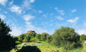 Foto del Nuraghe Sirai a Carbonia.