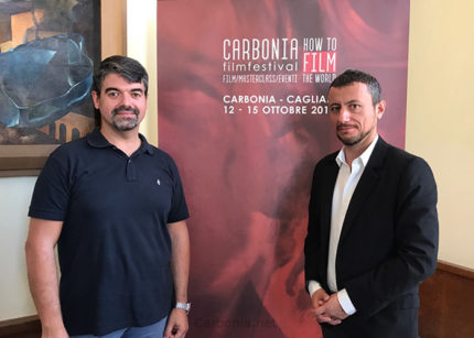 Paolo Serra e Francesco Giai Via alla presentazione di How To Film The World.